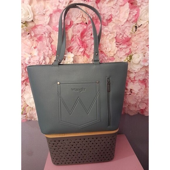 Wrangler Tote Bag Large Shoulder Purse Top Handle - Picture 2 of 5